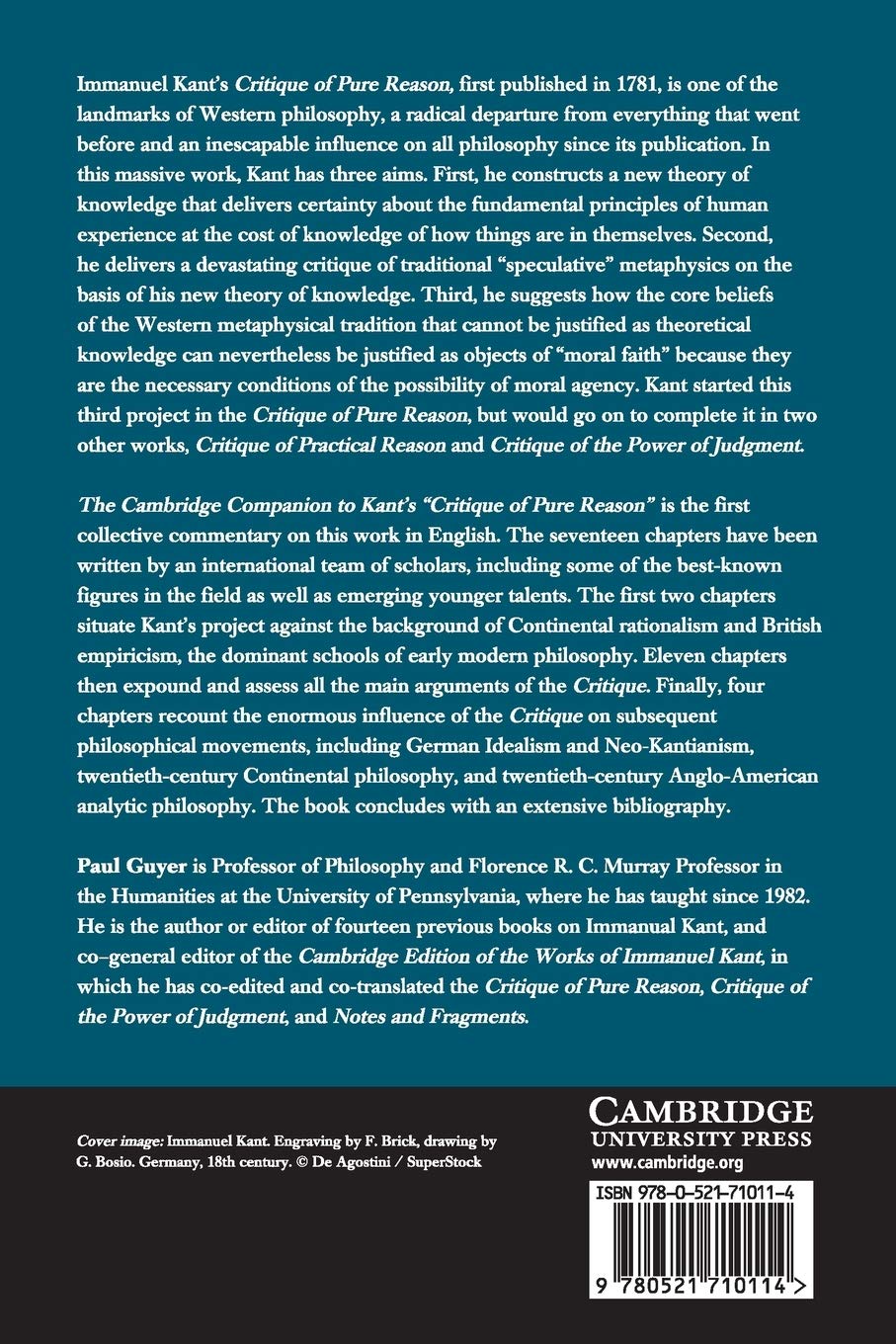 The Cambridge Companion to Kant's Critique of Pure Reason - Philosophy Study Guide & Critical Analysis | Perfect for Students, Scholars & Philosophy Enthusiasts