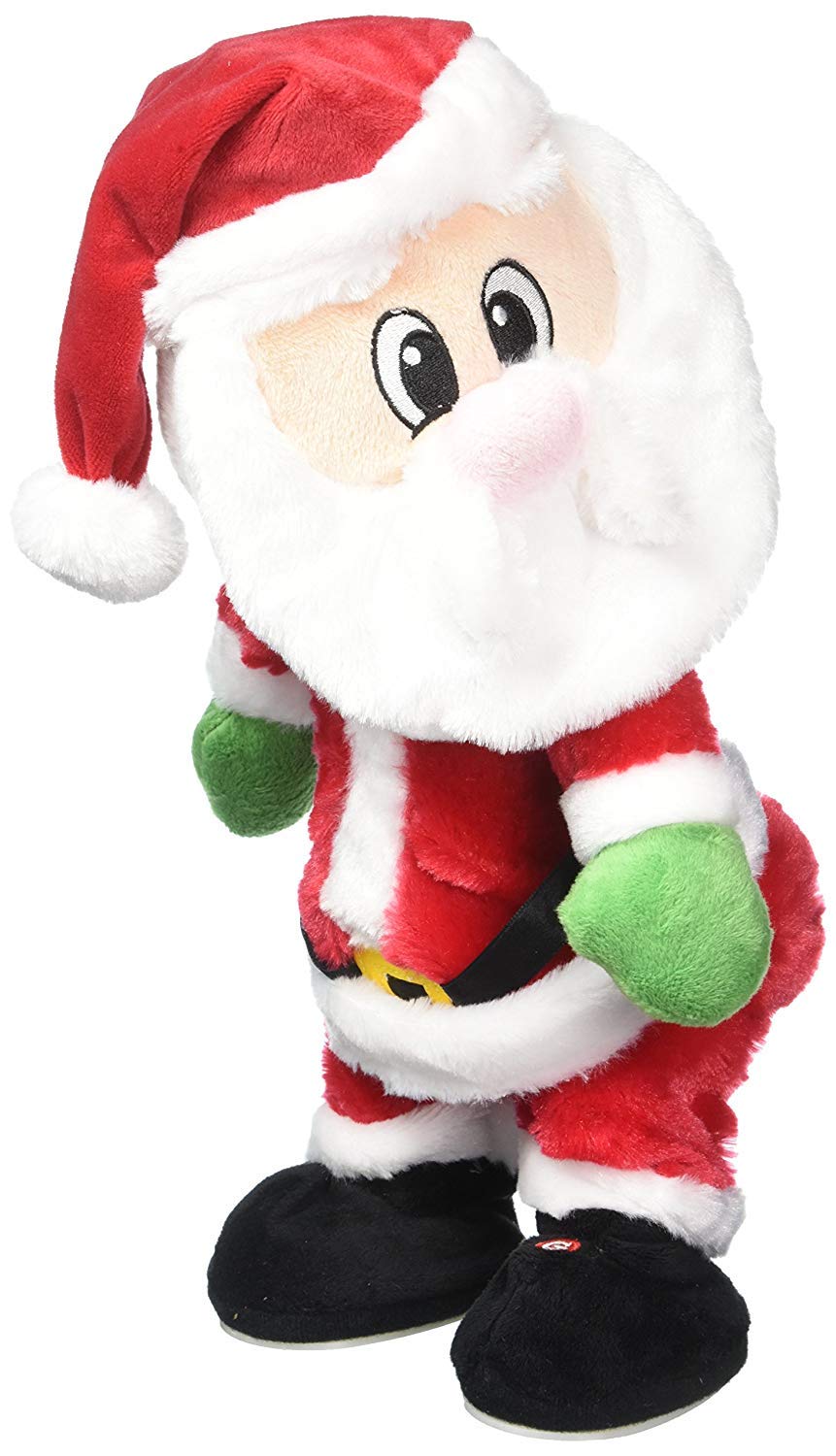 Animated Dancing & Twerking Plush Christmas Toys - Funny Santa Claus, Llama & Unicorn with Sound Effects | Perfect Holiday Gifts, Party Decorations & White Elephant Gifts