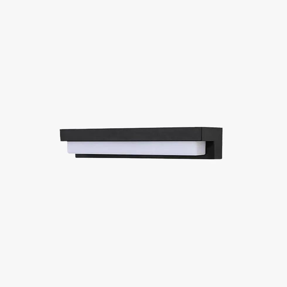 Solar Powered LED Outdoor Wall Lights - Waterproof Rectangle Design for Patio, Garden, and Pathway Lighting