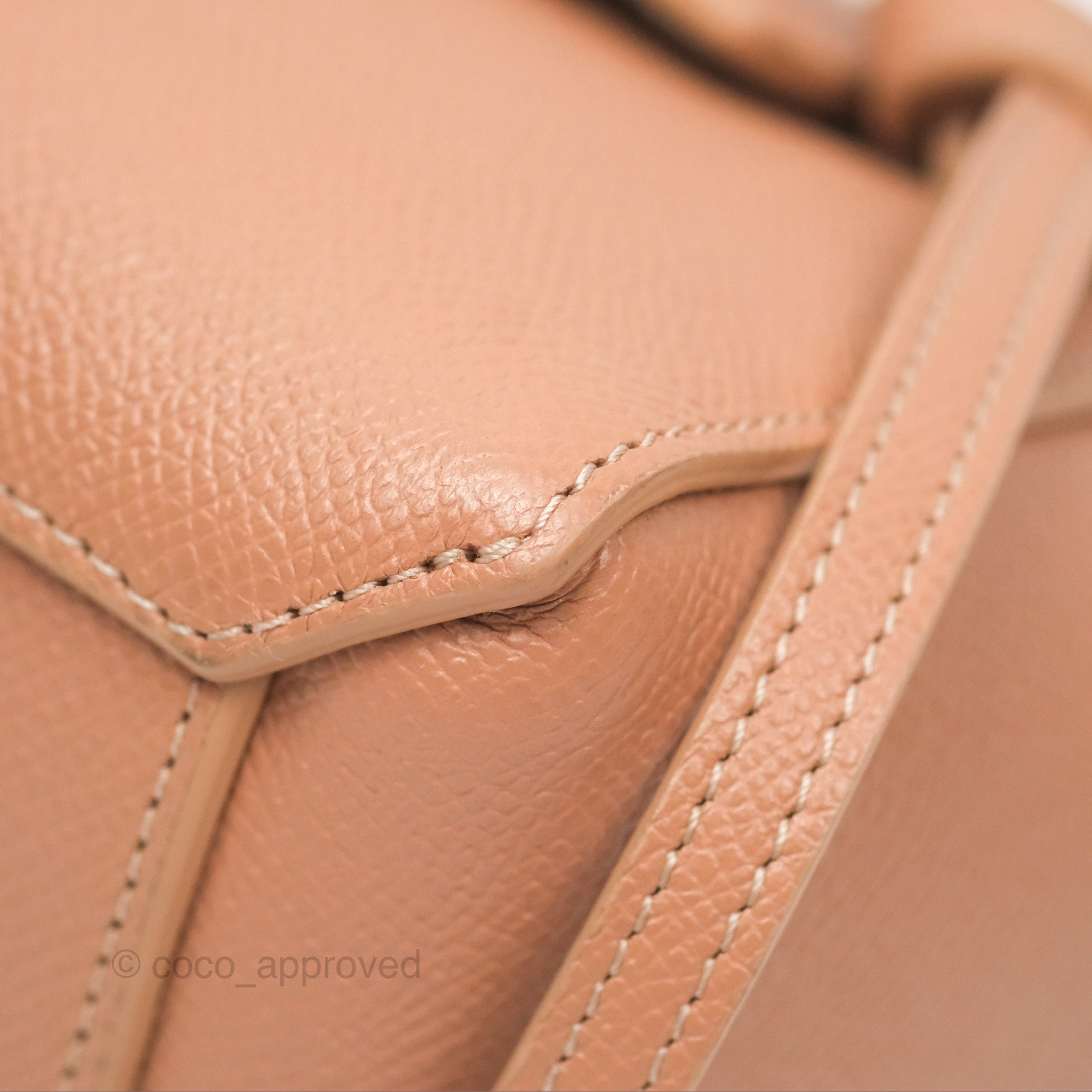Celine Pico Belt Bag in Desert Rose - Grained Calfskin Leather with Gold Hardware | Luxury Crossbody Bag for Women, Perfect for Everyday Use & Special Occasions