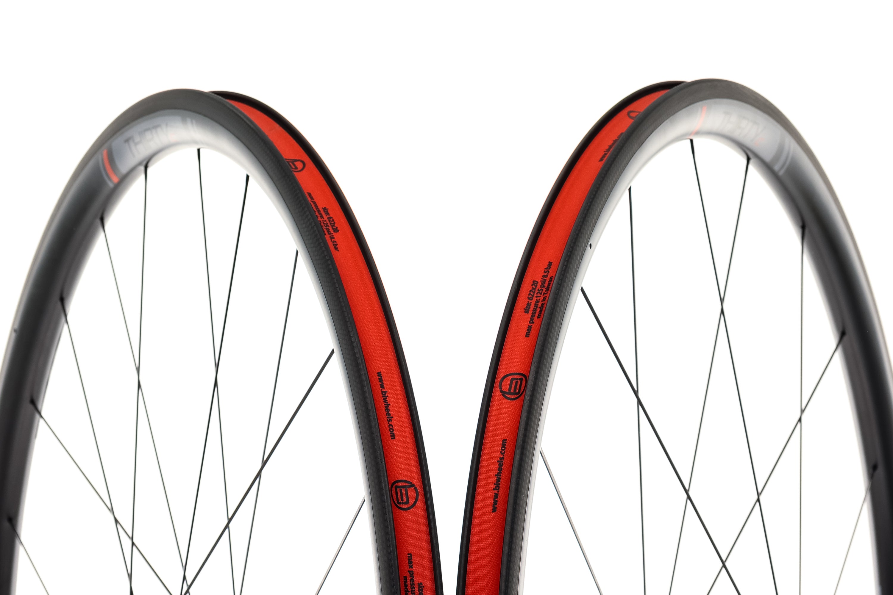 Black Inc Thirty Carbon Clincher 700c Wheelset - Lightweight Road Bike Wheels for Racing & Performance Cycling | Perfect for Triathlons & Competitive Road Riding
