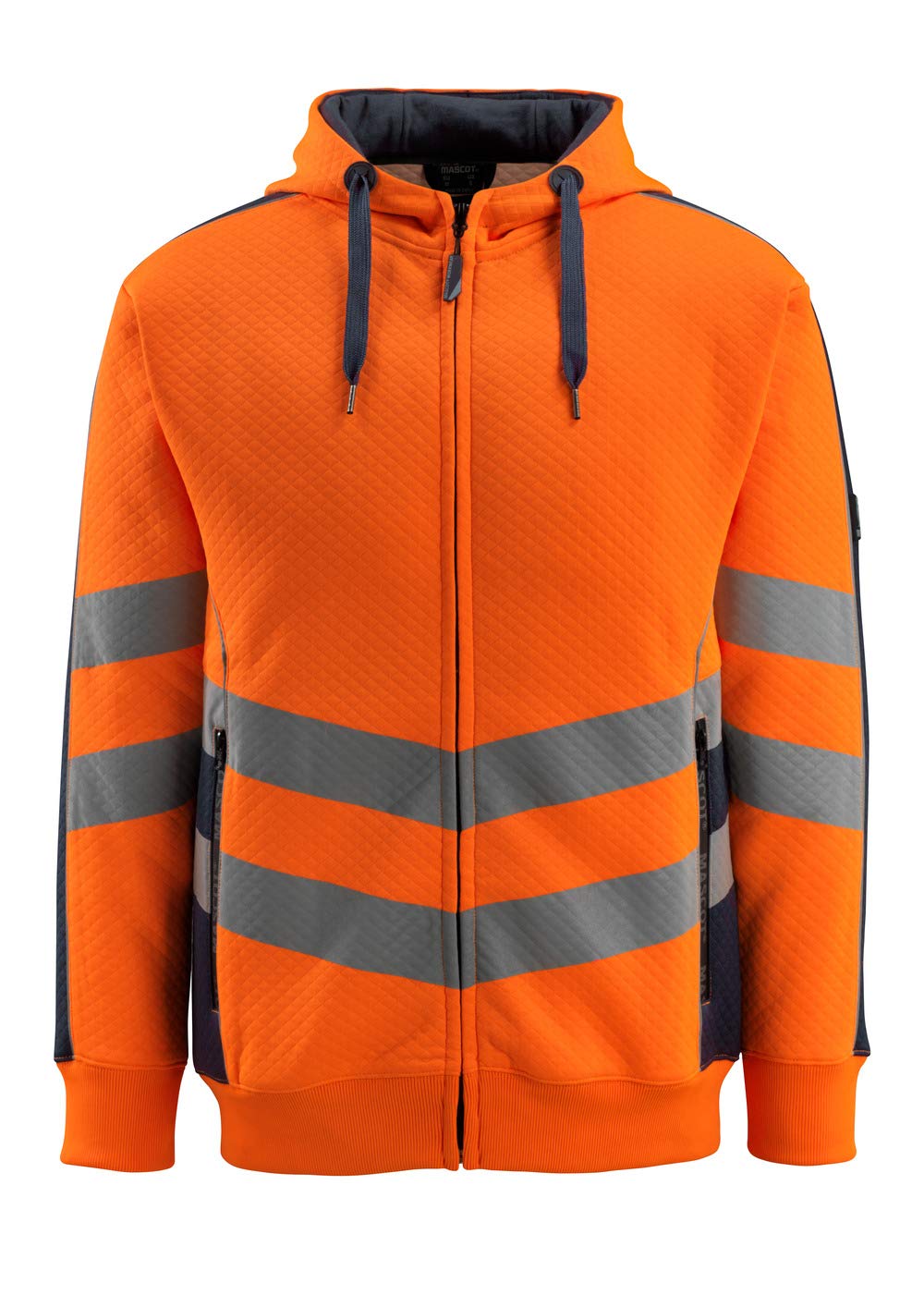 Mascot Corby Hi-Vis Hoodie 50138-932 - High Visibility Safety Hoodie for Men | Reflective Workwear for Construction & Outdoor Jobs