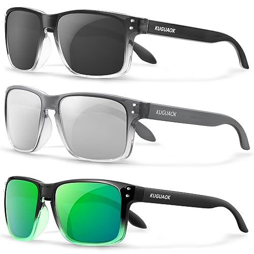 3pack Gradient Black Frame Black+silver+gradient Green Frame Green