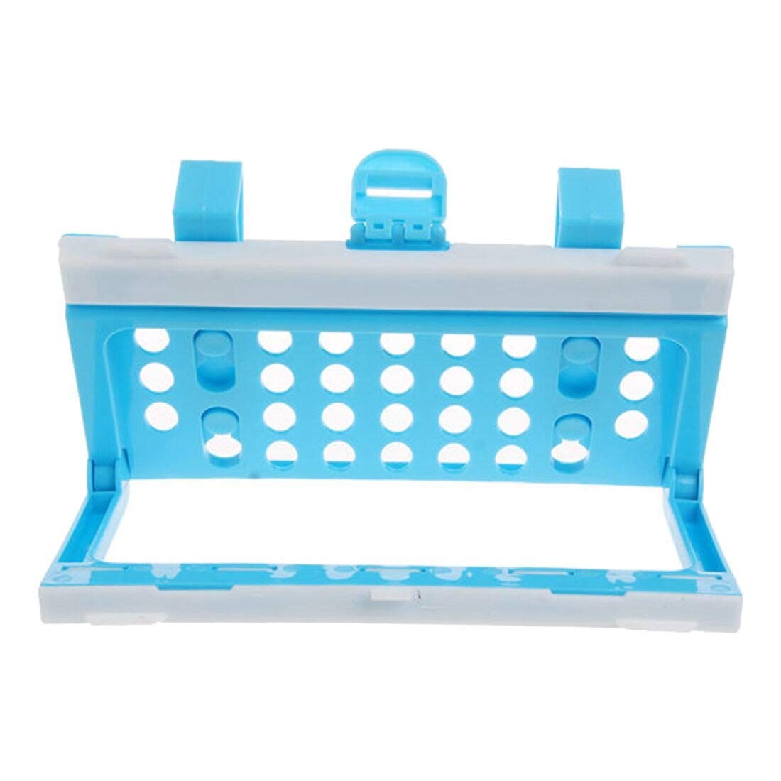PPYY Sturdy Plastic Trash Bag Holder for Kitchen Cupboard & Door - Blue | Space-Saving Garbage Bin Rack for Easy Waste Storage & Organization | Perfect for Small Kitchens, Bathrooms & Laundry Rooms