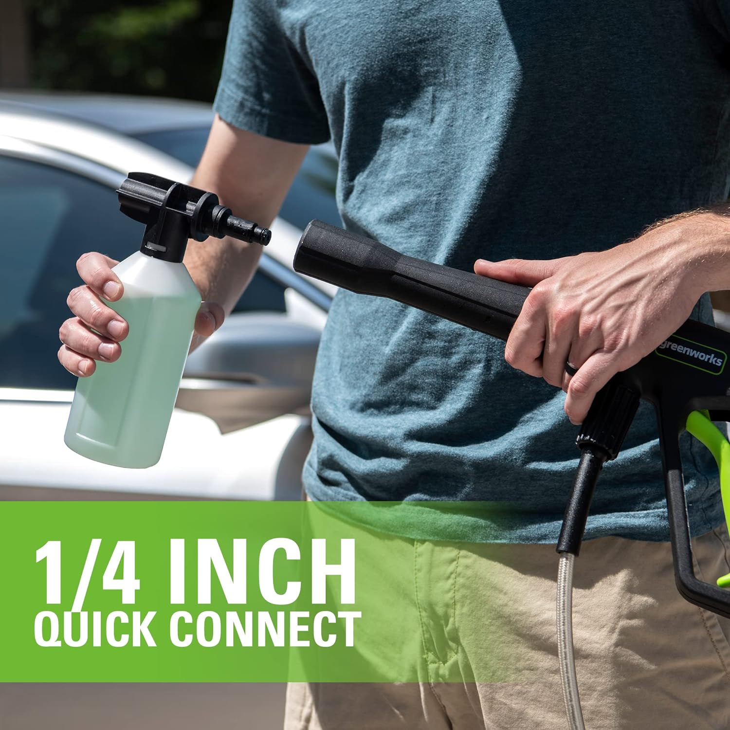 1800 PSI 1.1 GPM Electric Pressure Washer - Powerful Cold Water Power Cleaner for Home, Driveway, Deck, Patio & Car Washing