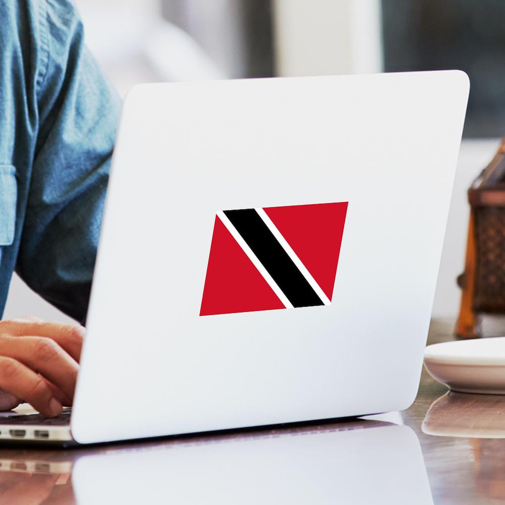 Flag of Trinidad and Tobago Rectangle Sticker - Durable Bumper Sticker & Car Decal for Cars, Laptops, Windows - Show National Pride Anywhere