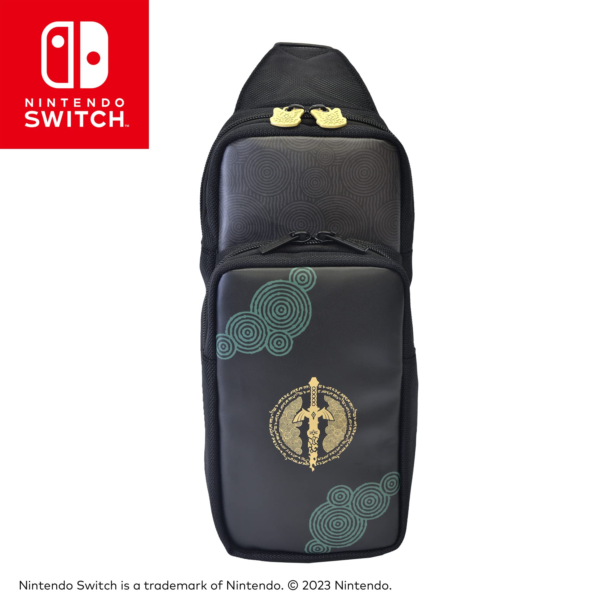 HORI Adventure Pack (The Legend of Zelda: Tears of the Kingdom Edition) - Officially Licensed Nintendo Switch Crossbody Bag for Switch/Switch Lite/Switch OLED - Perfect for Gaming On-The-Go & Travel Accessories