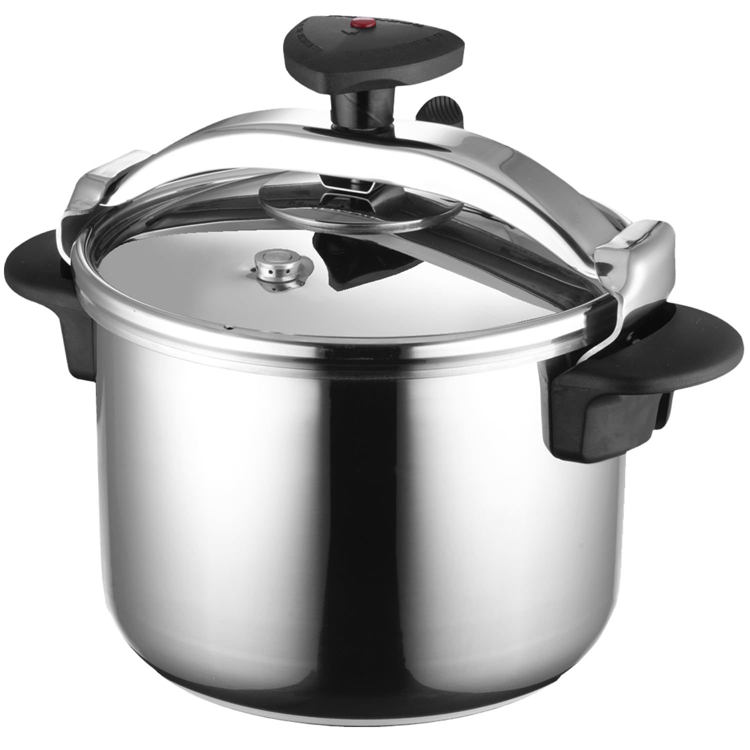 MAGEFESA 6.3-Quart Stainless Steel Pressure Cooker - Induction Compatible for All Stovetops with Safety Lock & 8 PSI - Perfect for Fast Cooking, Meal Prep & Healthy Family Dinners