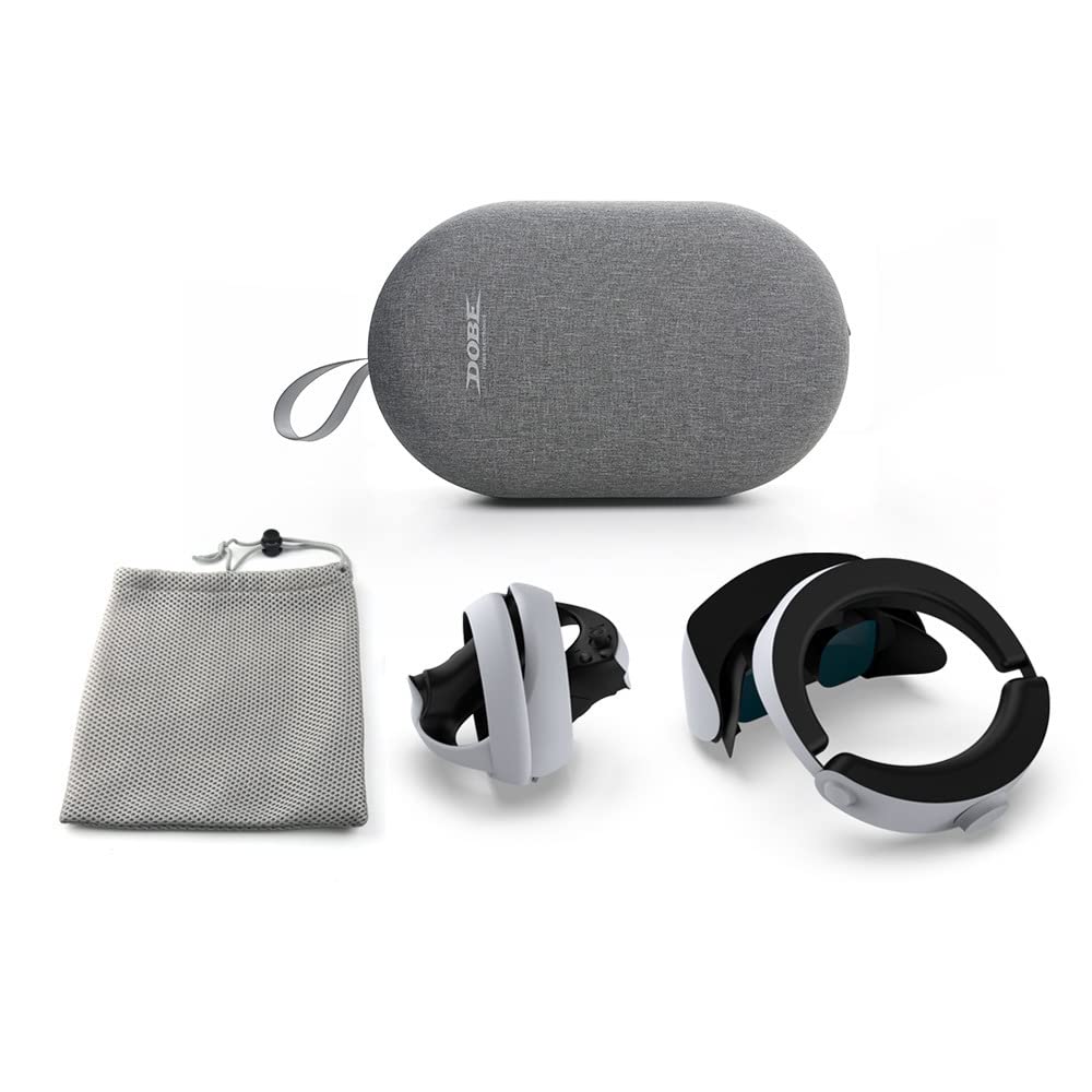 PS VR2 Hard Travel Case - Protective Storage Box for VR Headset & Controllers | Durable Portable Carrying Bag for Gaming Accessories | Perfect for Travel, Home Use & VR Gaming Sessions