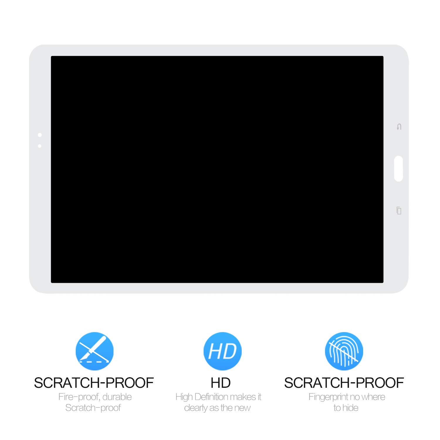 Original Samsung Galaxy Tab A 10.1 (2016) T580/T585 LCD Touch Screen Digitizer Assembly Replacement - Perfect for Cracked/Broken Display Repair & DIY Tablet Maintenance