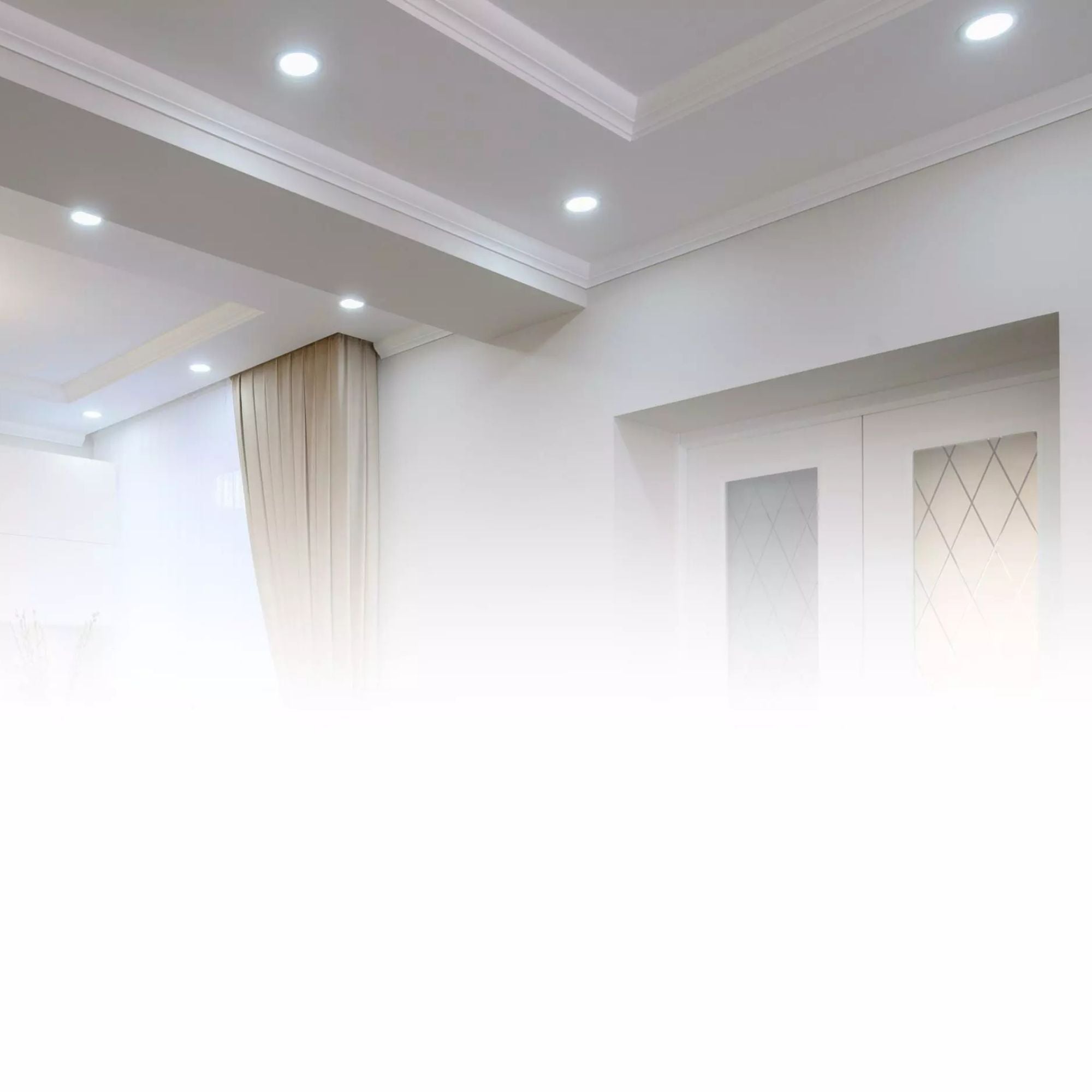 4 Inch Wafer Retrofit LED Can Light - 835 Lumens, 5 Color Temperatures (2700K-5000K), White Baffle Trim - Dimmable Recessed Lighting for Kitchen, Bathroom, Bedroom & Living Room