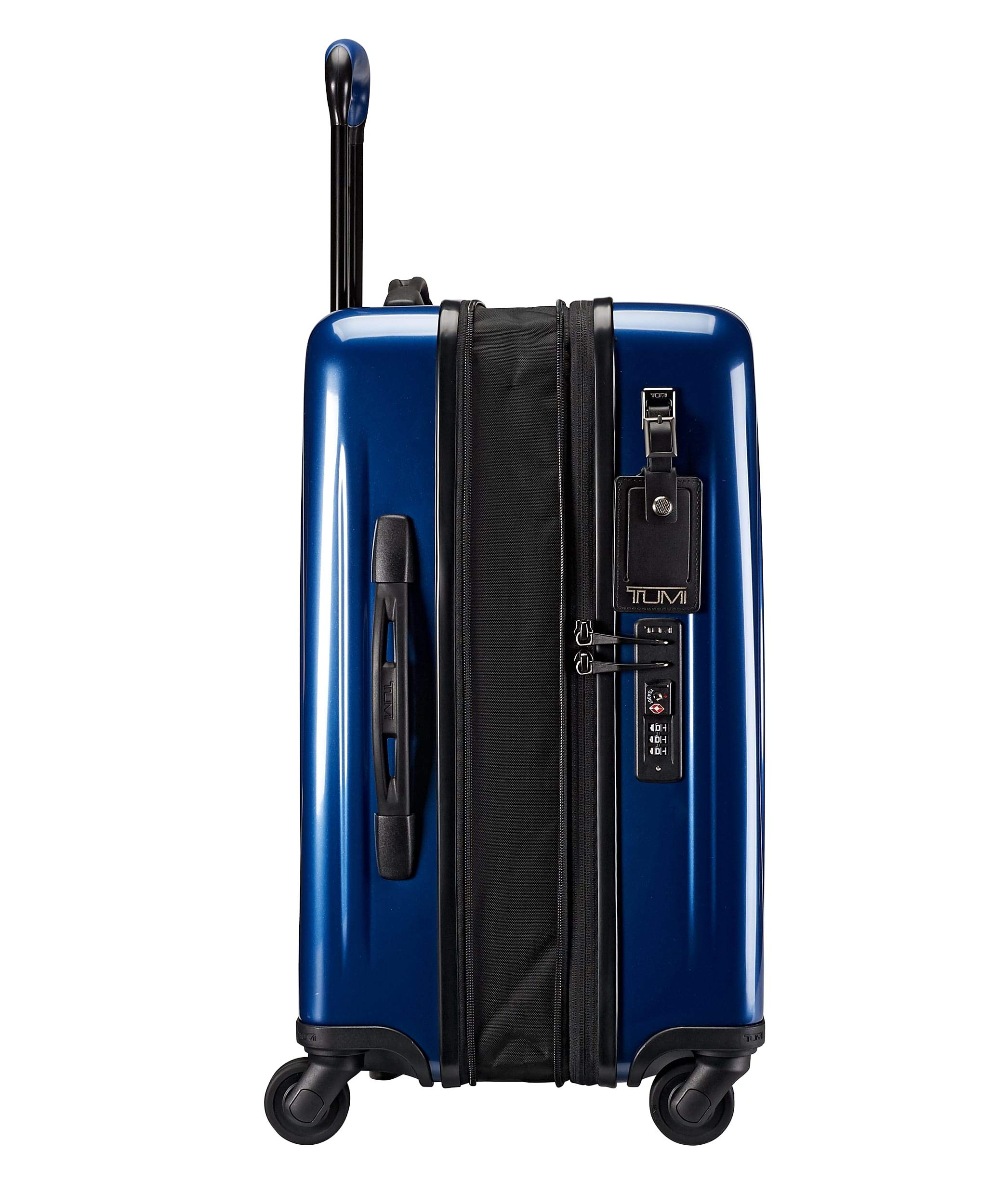 TUMI V3 International Expandable Carry-On Luggage - 22 Inch Hardshell Suitcase for Men & Women - Lightweight Spinner Luggage with TSA Lock - Perfect for Business Travel & Weekend Getaways (Deep Blue)