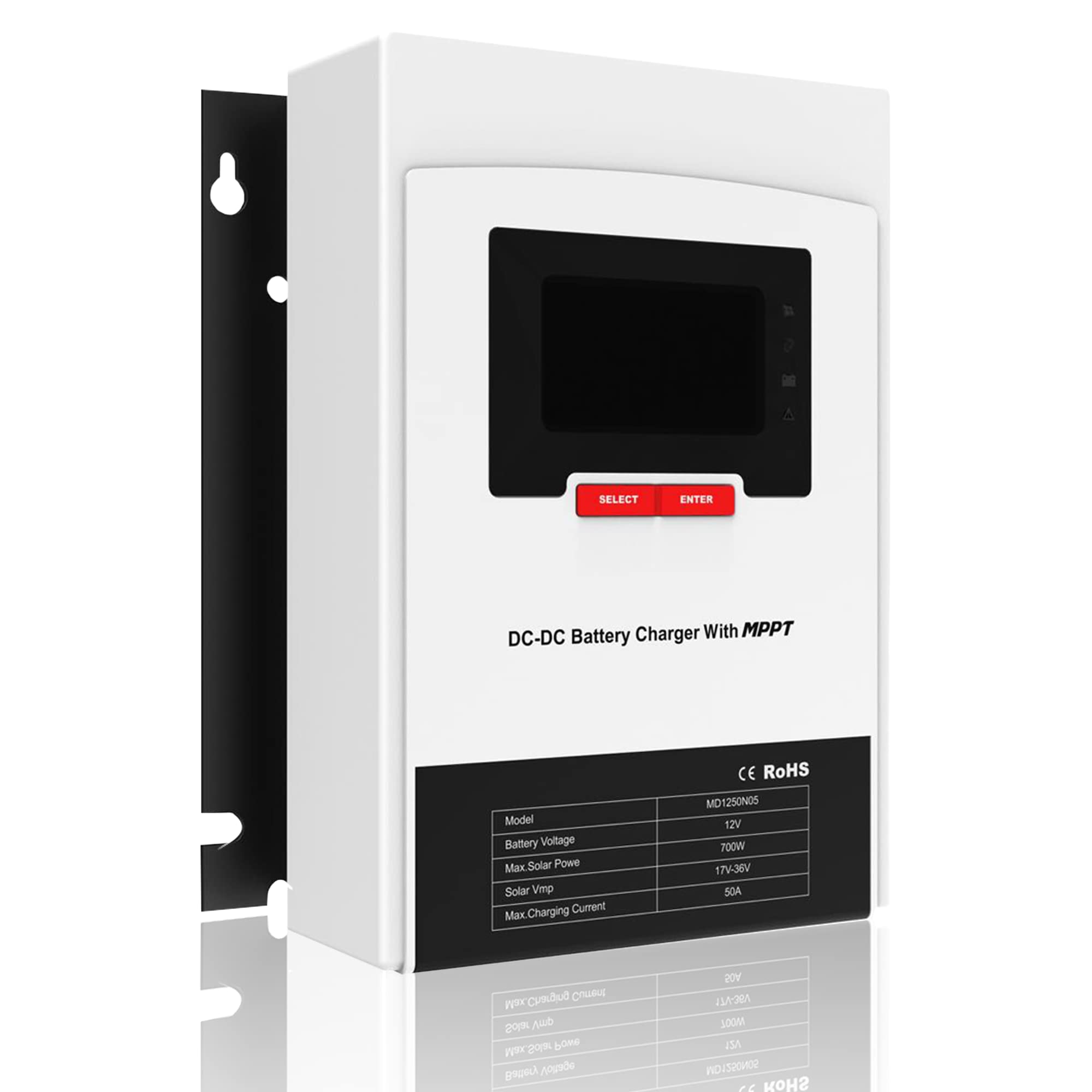12V 30A 400W DC-DC MPPT Battery Charger for RV, Car, Boat & Yacht - Smart Compact Charger with 3-Stage Charging for Gel, AGM & Lithium Batteries - Perfect for Off-Grid Power, Marine Applications & Mobile Living