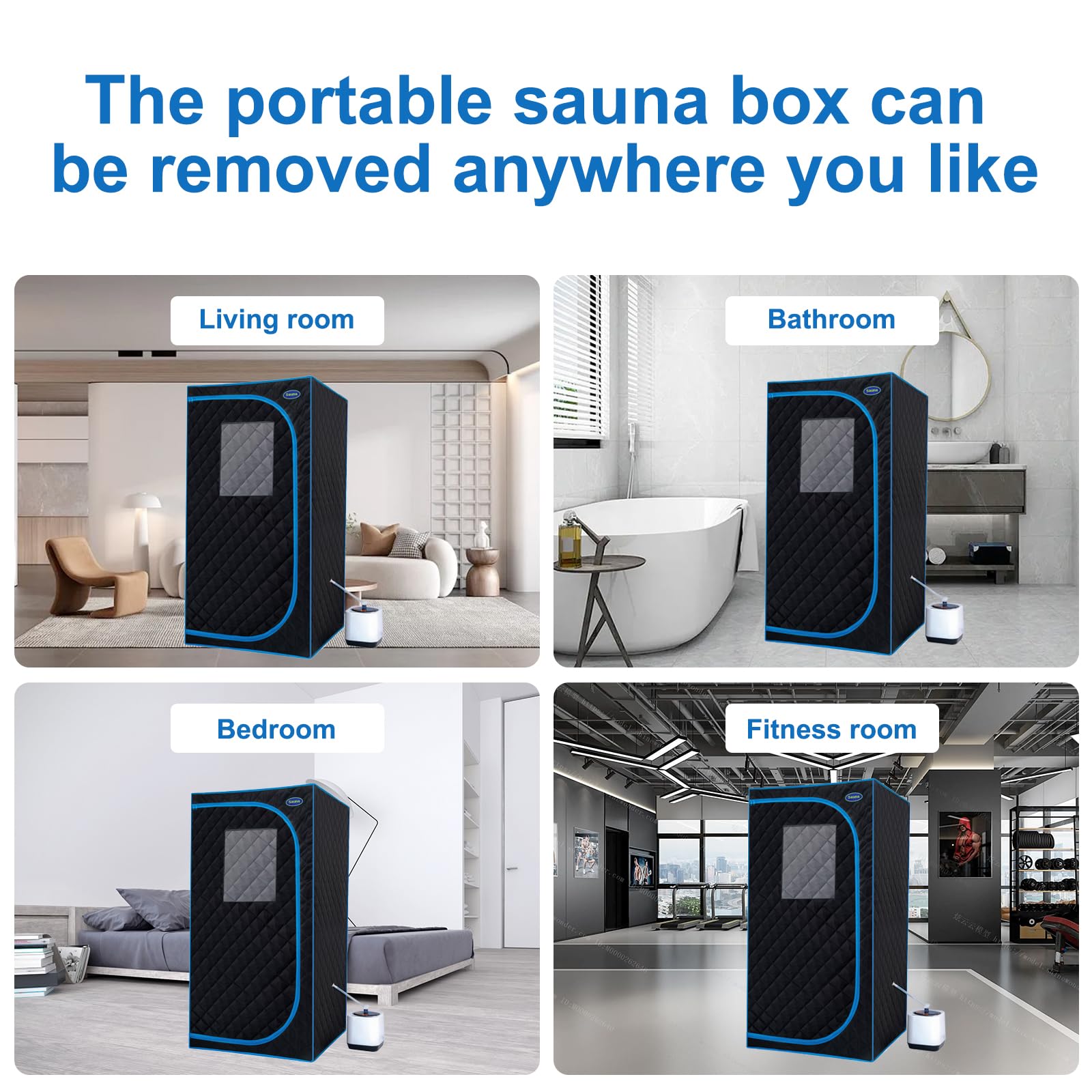 LTCCDSS Portable Steam Sauna Tent for Home - Fast Heating Personal SPA with Steam Generator & Chair - Indoor Sauna for Relaxation, Detox & Weight Loss at Home