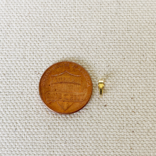 18K Gold Filled Pendant Bail - Jewelry Making Components for Necklaces, DIY Craft Supplies - Perfect for Handmade Jewelry, Pendants & Charms