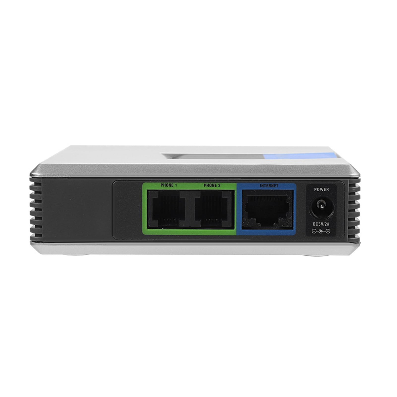 FLEXMAN 2-Port VoIP Phone Adapter - Portable Internet Phone Adapter for Voice Over IP, Supports Fax & Multi Voice Compression (G.711/G.726/G.729) | Ideal for Home Office & Small Business Communications
