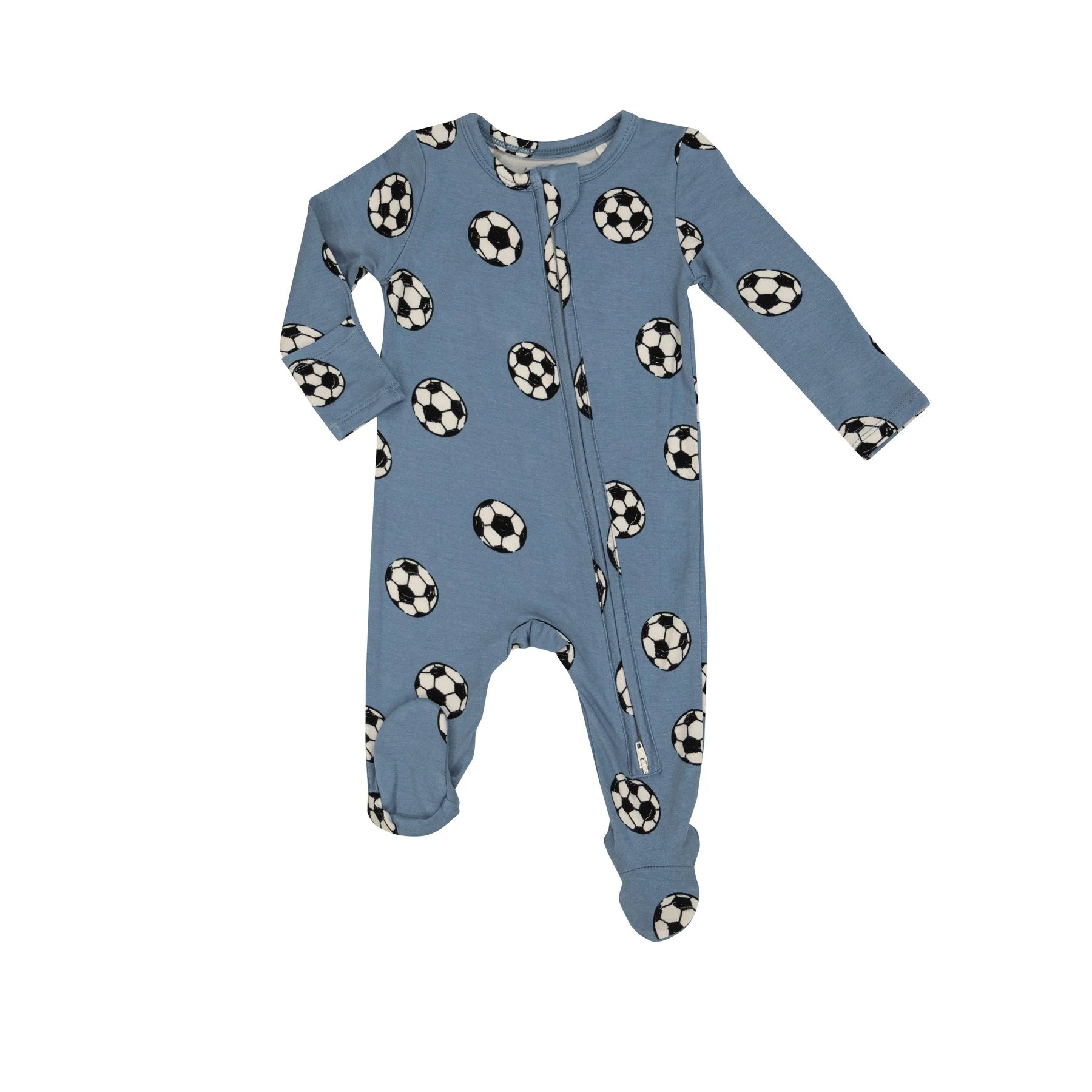 Breathable Zippered Footie Soccer Pajamas for Kids - Soft & Comfortable Sleepwear for Boys & Girls - Perfect for Bedtime, Lounging & Playtime