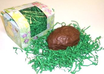 Scott's Cakes 1 Pound Strawberry Cream Filled Milk Chocolate Easter Egg - Perfect for Easter Gifts, Holiday Treats & Dessert Platters