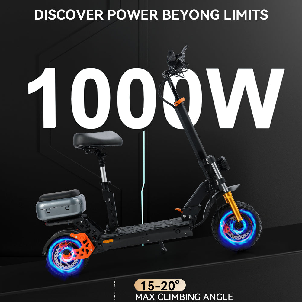 1000W 20Ah High-Power Electric Scooter for Adults - Large LCD Display Screen - Perfect for Commuting, Urban Travel & Outdoor Adventures