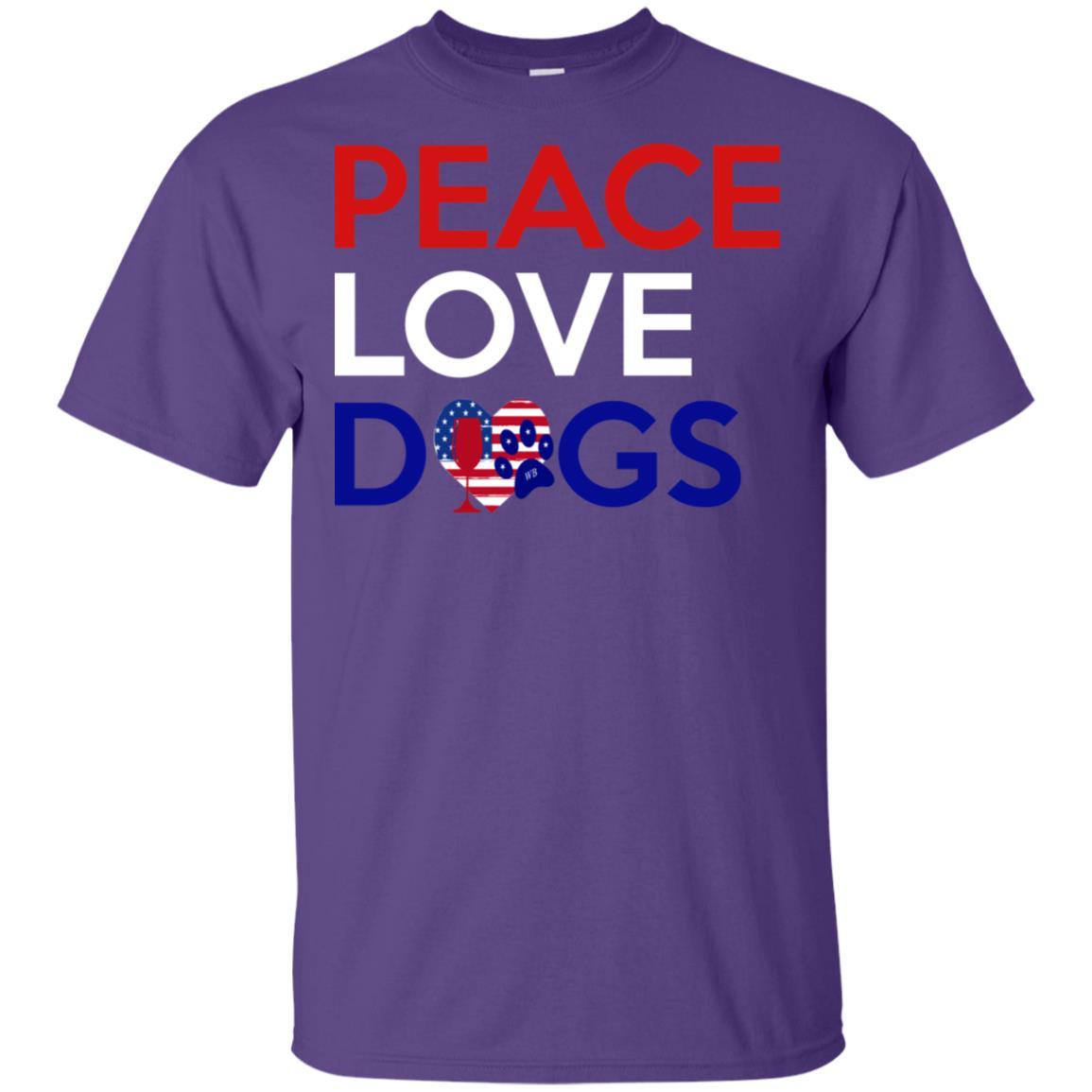 Peace Love Dog Ultra Soft Cotton T-Shirt for Women | Comfortable Casual Wear for Dog Lovers | Perfect for Outings, Gifts & Everyday Use