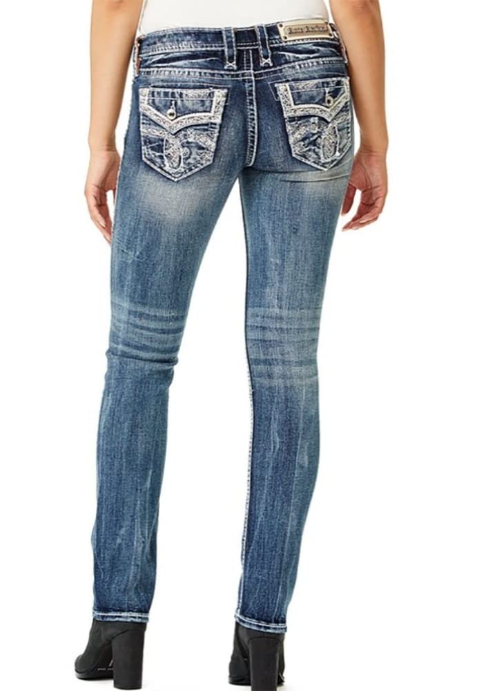 Rock Revival Women's Easy Straight Leg Jeans - Comfortable & Stylish Denim Pants for Casual Wear, Work & Everyday Outfits | IRI
