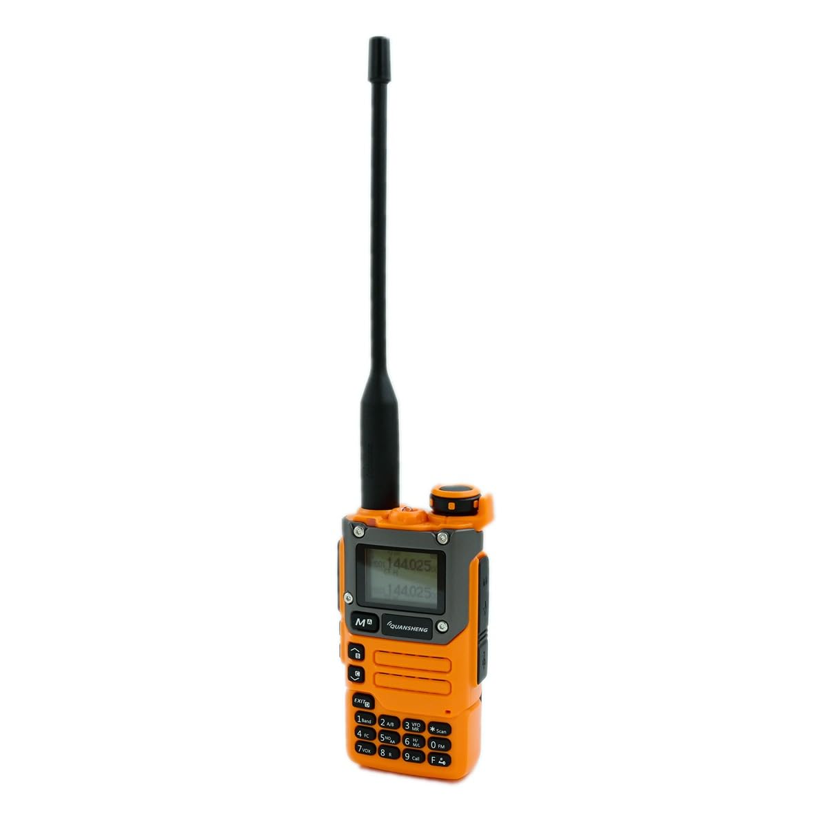 Quansheng UV-K6 Two-Way Radio with USB-C Port - Orange, Long Range Walkie Talkie for Outdoor Adventures, Hiking, Camping & Emergency Communication
