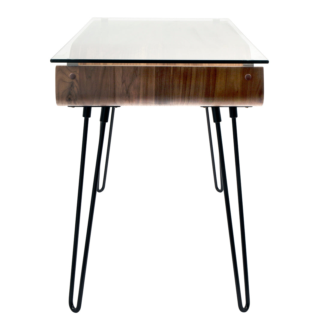Avery Desk - Modern Home Office Desk with Storage, Ergonomic Design for Work & Study - Perfect for Small Spaces, Apartments & Dorm Rooms