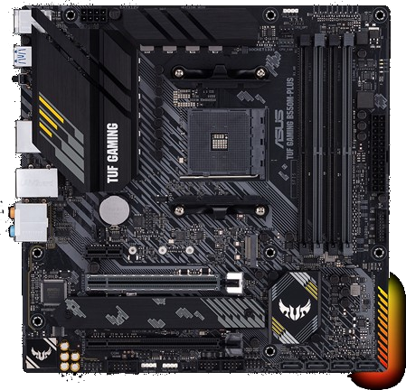 ASUS TUF GAMING B550M PLUS WiFi II AMD AM4 Micro-ATX Motherboard - DDR4, PCIe 4.0, Dual M.2, USB 3.2 Gen 2 - Perfect for Gaming PC Builds & Streaming Setups