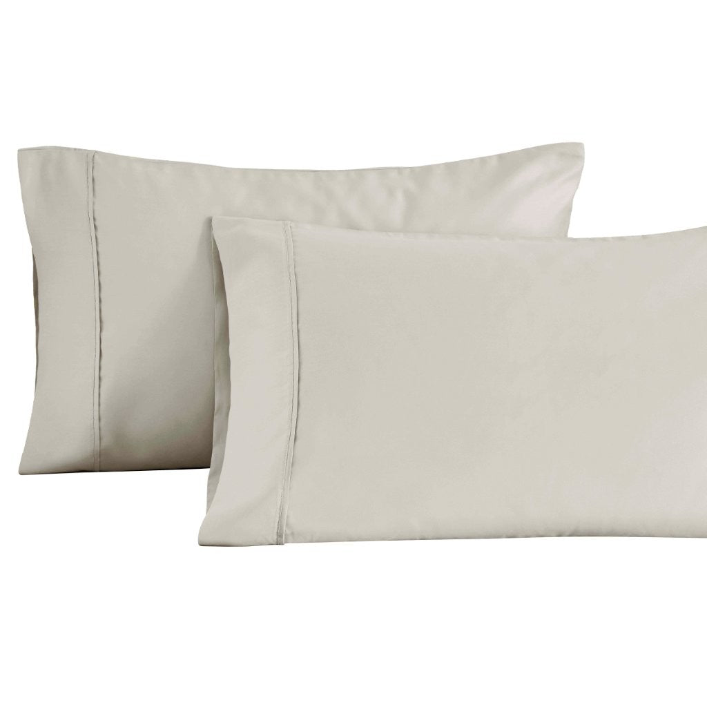 Premium 1400-1500 Thread Count Cotton Blend Pillowcase Set of 2 - Ultra Soft & Breathable Bedding for Side Sleepers & Hot Sleepers - Perfect for Master Bedroom, Guest Room & Luxury Hotels