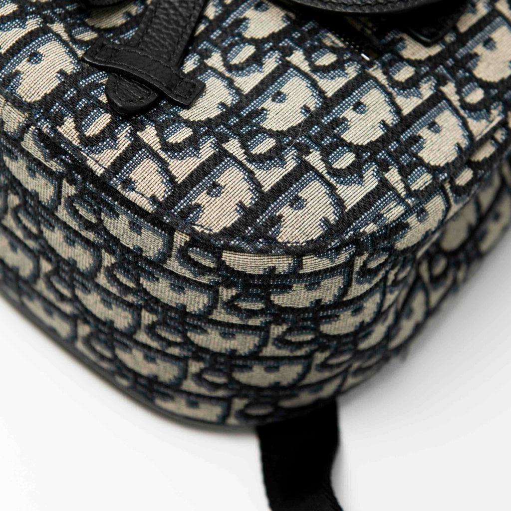Dior Blue Oblique Mini Gallop Backpack - Luxury Designer Crossbody Bag for Women | Perfect for Travel, Work & Everyday Use
