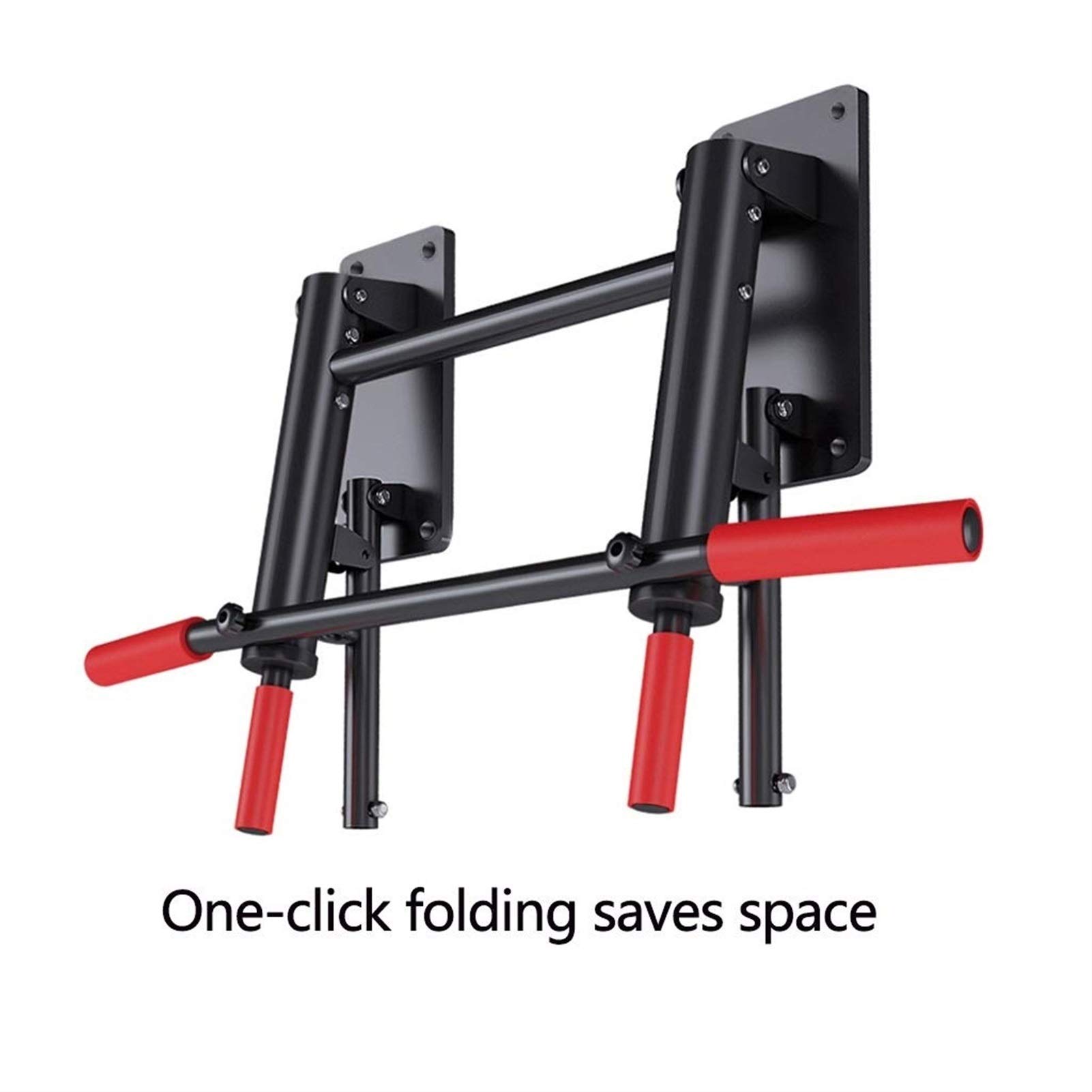 Foldable Wall-Mounted Chin Up Bar - Double Pole Home Gym Equipment for Pull Ups & Strength Training | Perfect for Indoor Workouts, Home Fitness & Small Spaces