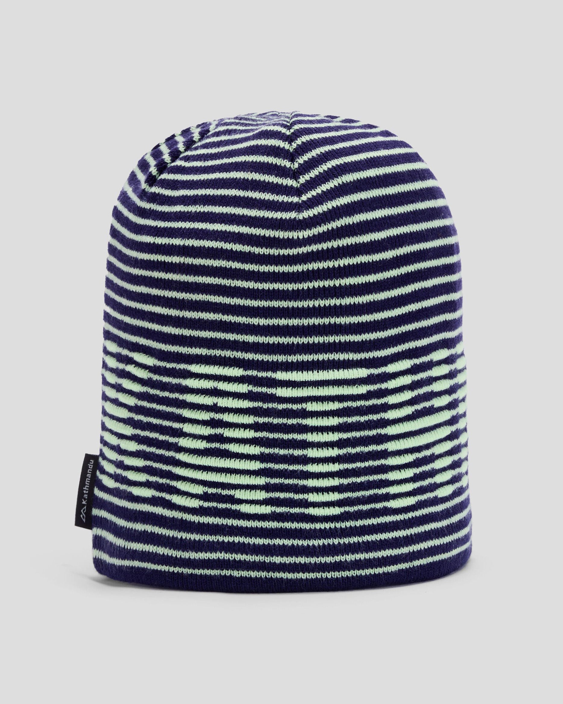 Glowy/Dark Horizon Kids' Poma Beanie - Warm Winter Hat for Boys & Girls - Perfect for Outdoor Activities, Skiing, and Snow Play