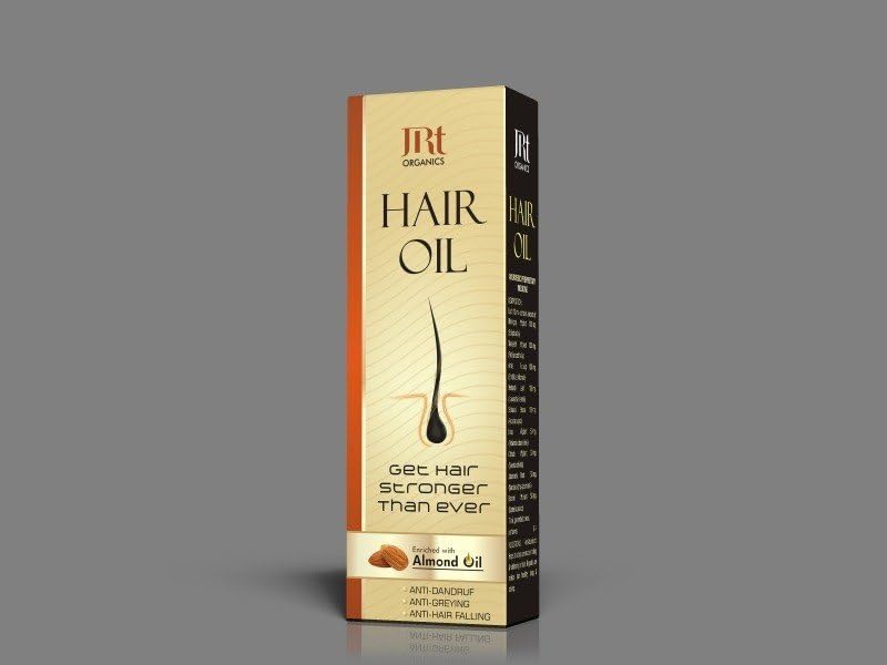 JRT Bhringraj Hair Oil with Almond Oil - Natural Hair Growth Treatment for Smooth & Shiny Hair - 1 Pack (7.4oz) - Perfect for Daily Hair Care & Scalp Massage