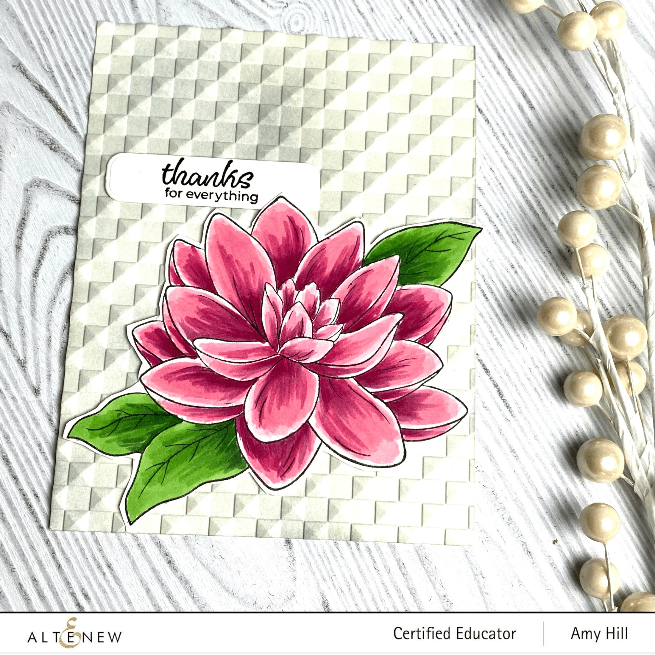 Waterlily Dahlia Outline Stamp Set for Painting - DIY Floral Art Stamps for Scrapbooking, Card Making & Home Decor