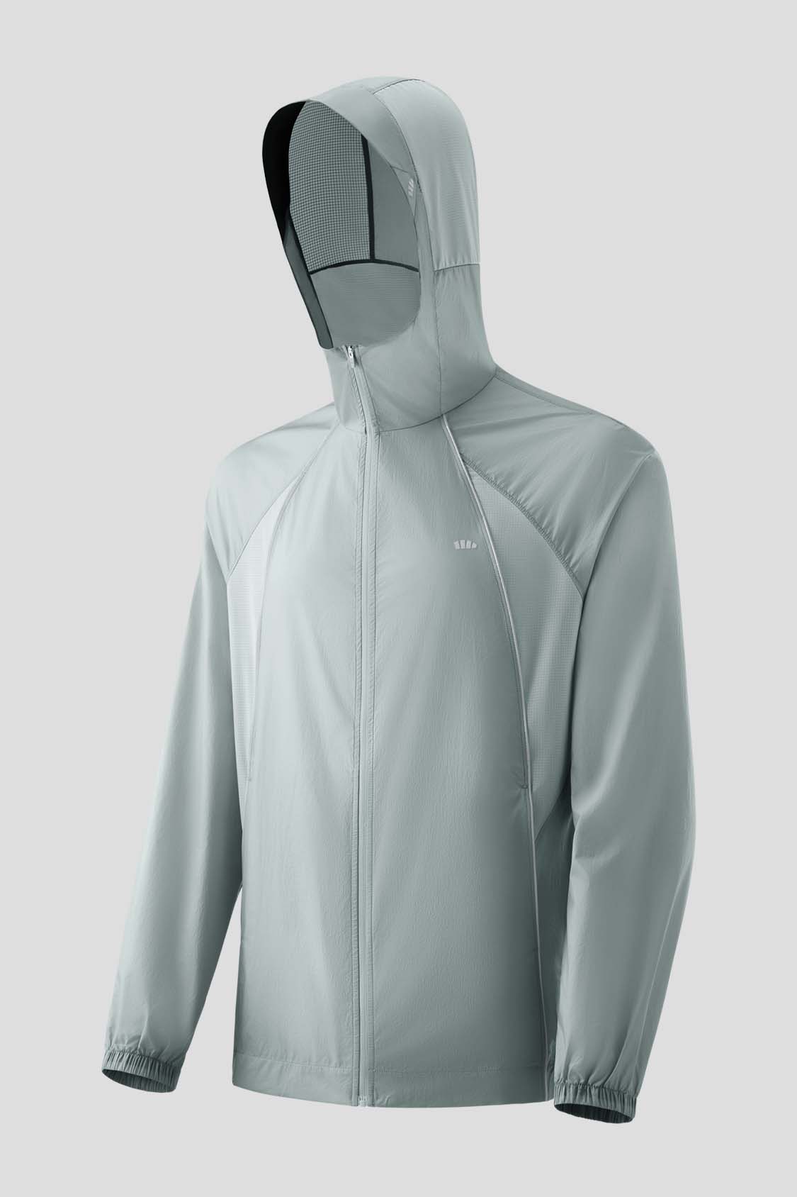 Defend Men's Lightweight Water Repellent Sun Jacket UPF50+ WR938 - Breathable UV Protection Windbreaker for Hiking, Fishing & Outdoor Activities
