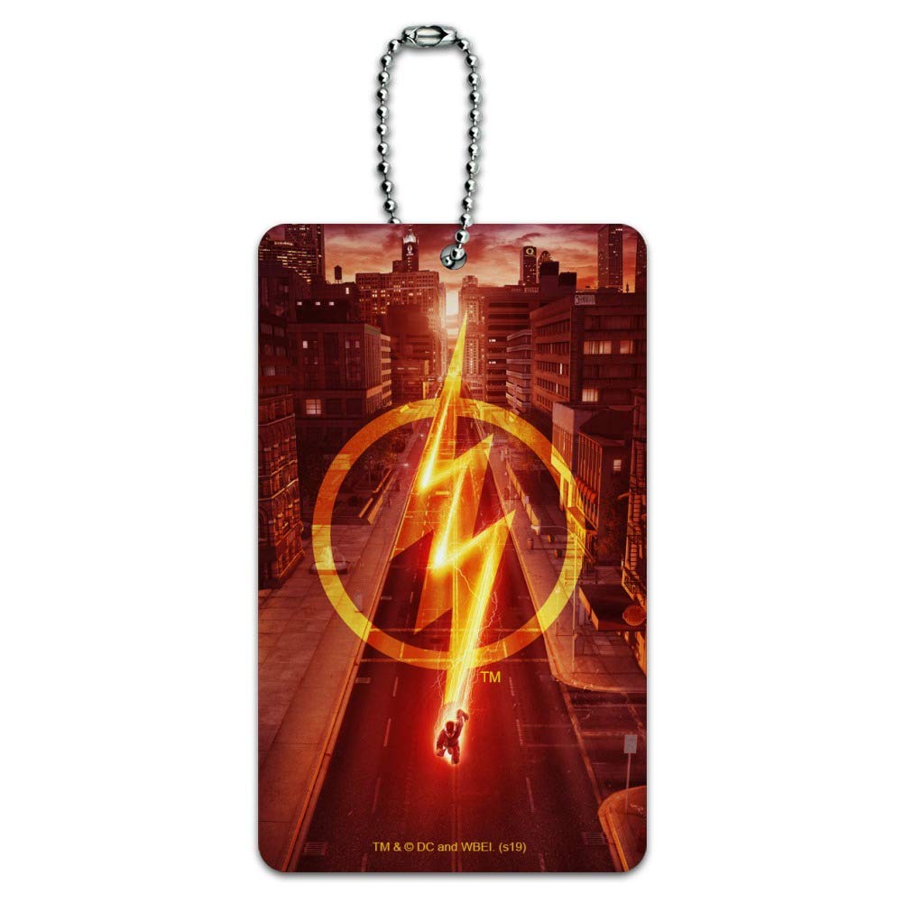 The Flash TV Series Lightning Streak Luggage Tag - Durable Carry-On ID Card for Suitcases & Travel Bags - Perfect for Comic Con, Air Travel, and Superhero Fans