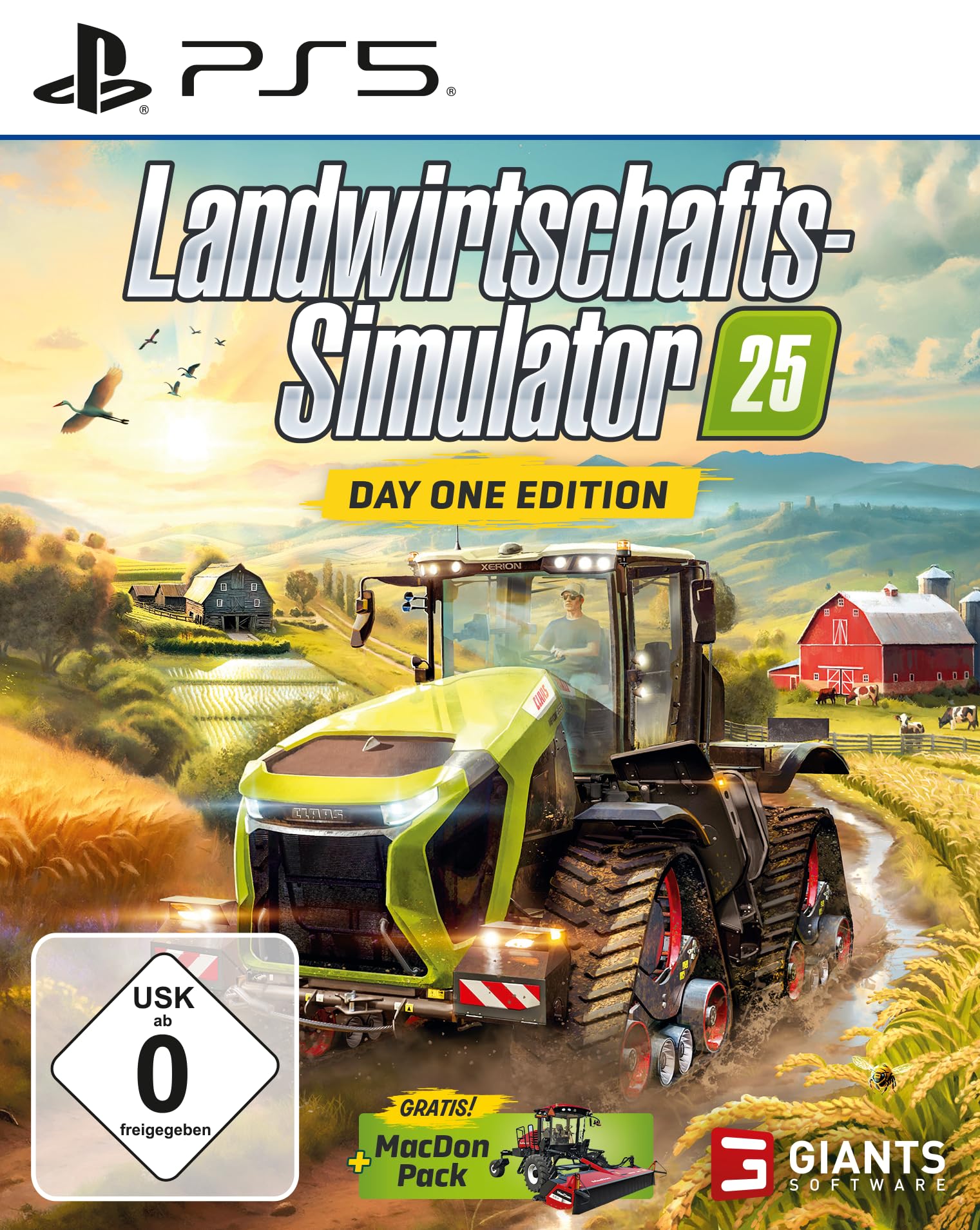 Farming Simulator 25: Day One Edition for PS5 - Realistic Agriculture Game for Farming Enthusiasts | Perfect for Simulation & Strategy Gamers