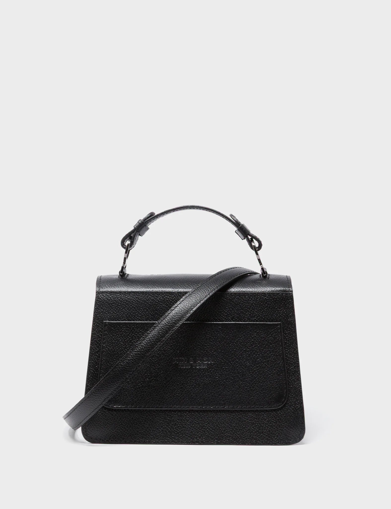 Silas Black Small Leather Crossbody Bag with All Over Eyes Embroidery - Stylish & Durable Purse for Women, Perfect for Daily Use, Travel & Fashion Accessories
