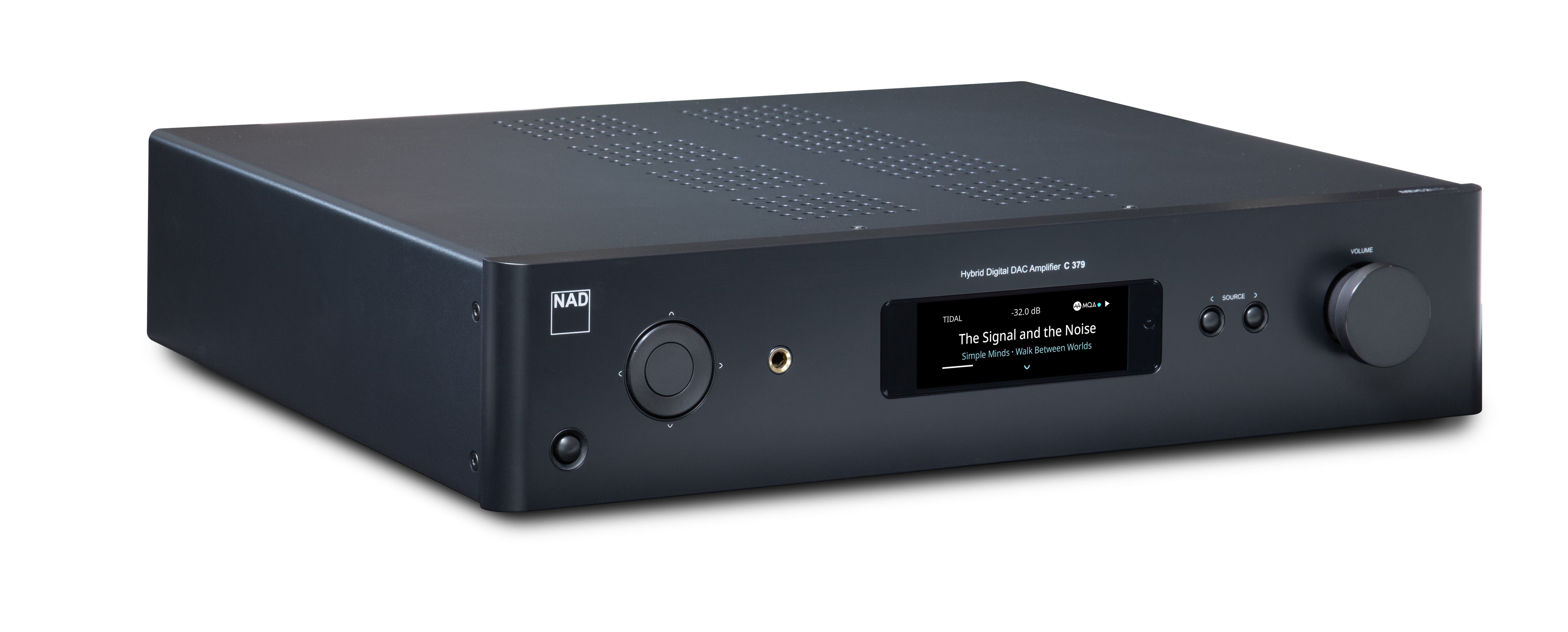 NAD C 379 Hybrid Digital DAC Amplifier - High Fidelity Stereo Receiver with Bluetooth for Home Audio & Music Streaming Systems - Perfect for Audiophiles, Home Theater, and Hi-Fi Listening Rooms