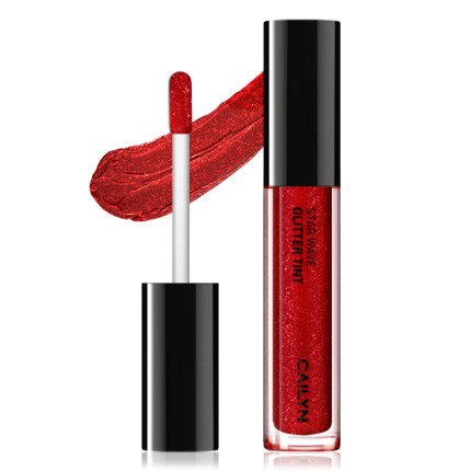 Cailyn Star Wave Glitter Tint Lip Gloss - Long Lasting Shimmer Lipstick with Vitamin E | Perfect for Parties, Date Nights & Everyday Wear
