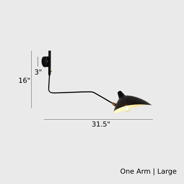Serge Duckbill Swing Arm Wall Lamp - Adjustable Reading Light for Bedroom, Living Room & Office - Modern Brass Finish - Final Sale