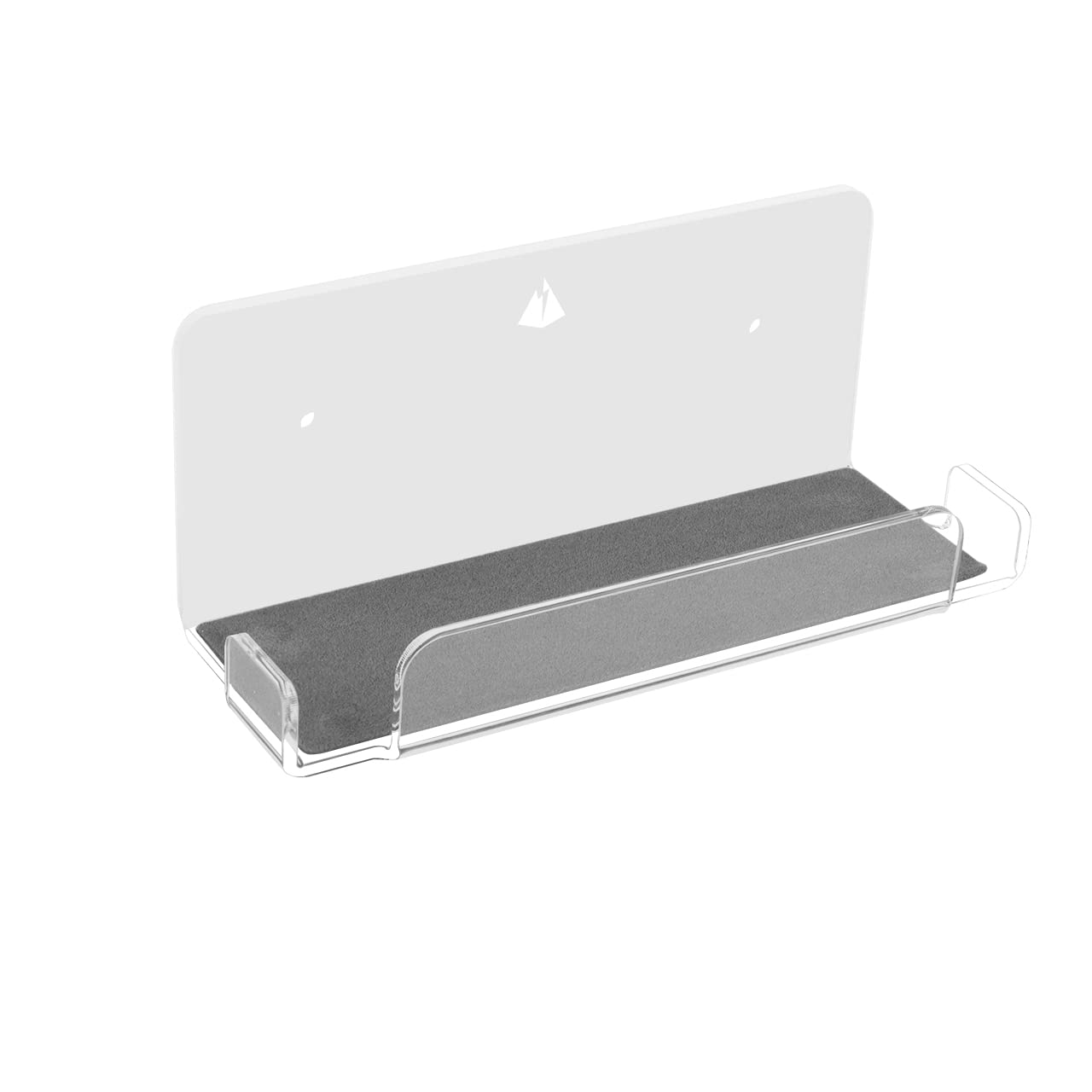 Nintendo Switch Dock Wall Mount Holder - Silky White & Transparent Adhesive Floating Shelf for Switch Console | Perfect for Bedroom, Living Room & Gaming Setup Space Saving Solution