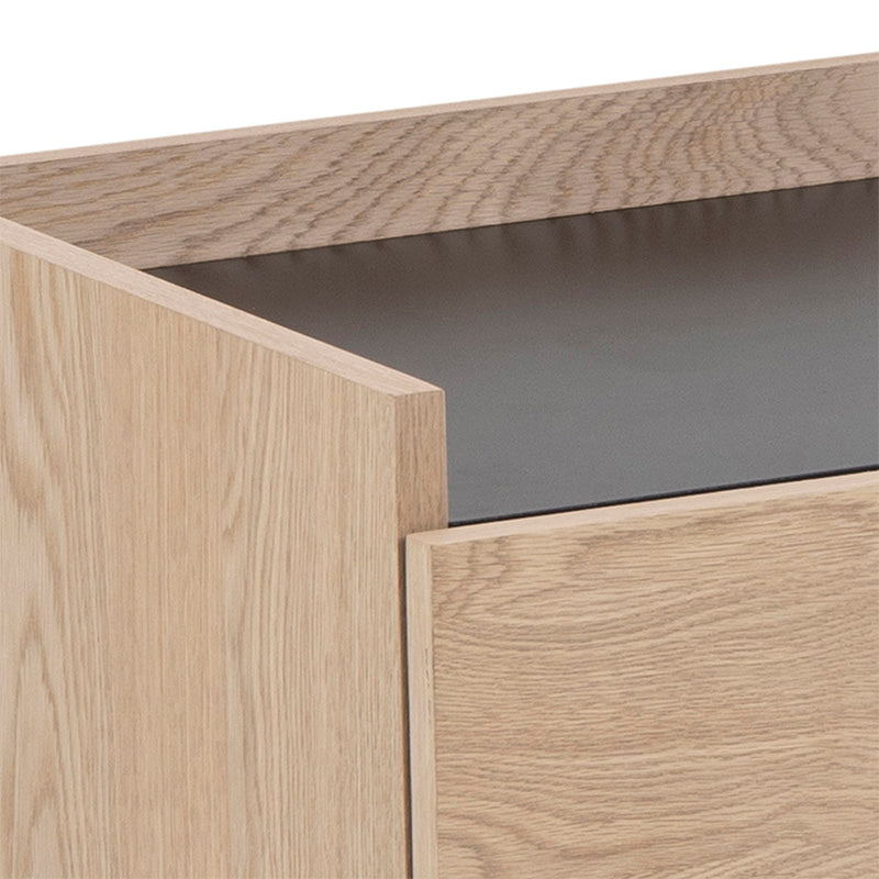 BROGAN 200cm Natural Wood TV Stand Entertainment Unit - Stylish Media Console for Living Room, Bedroom & Home Theater