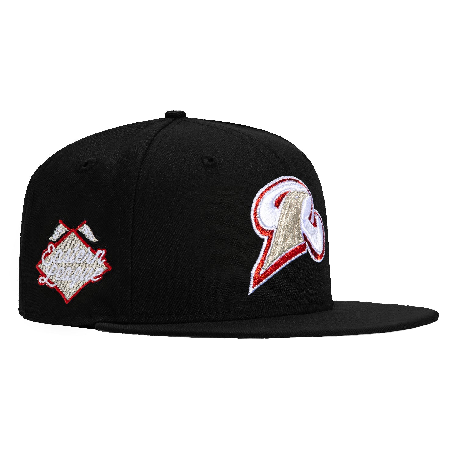 New Era 59Fifty 12 Days of Hatmas New Haven Ravens Eastern League Patch Hat - Black Baseball Cap for Men & Women - Perfect for Baseball Games, Sports Events & Streetwear Fashion
