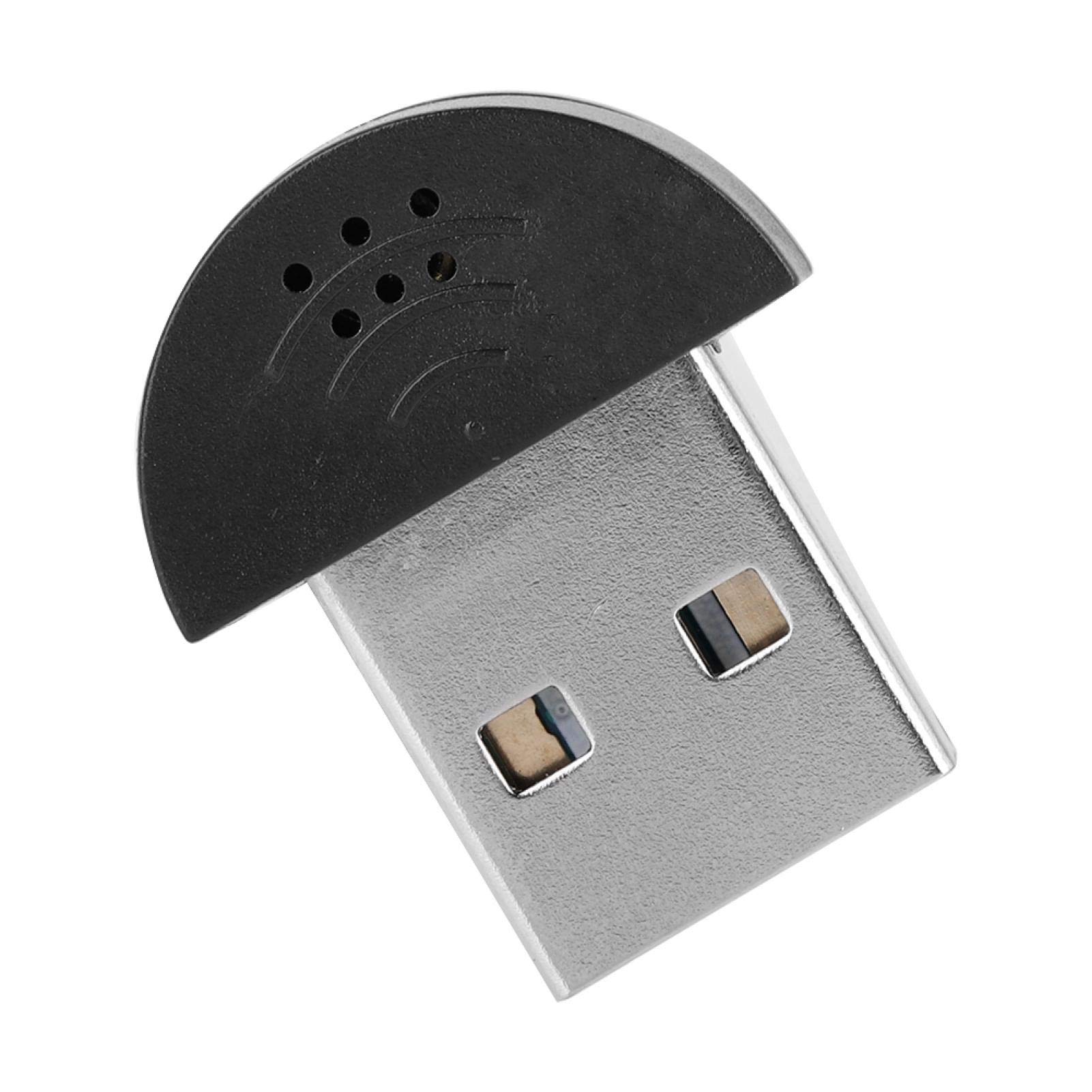 Meiyya USB Microphone - 360° Omnidirectional High Sensitivity Mini USB 2.0 Computer Mic for PC & Laptop (Black) | Ideal for Podcasting, Gaming, Zoom Calls & Voice Recording