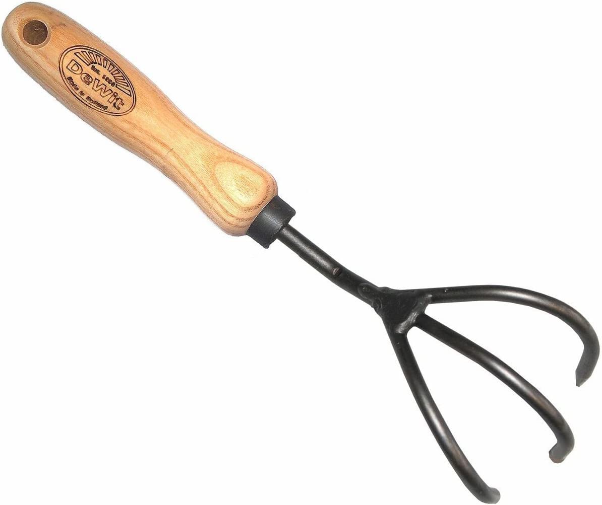 Dewit 3-Piece Gardening Tool Set - Forged Stainless Steel Trowel, Hand Fork & 3-Tine Cultivator | Perfect Gift for Gardeners | Ideal for Planting, Weeding & Soil Cultivation