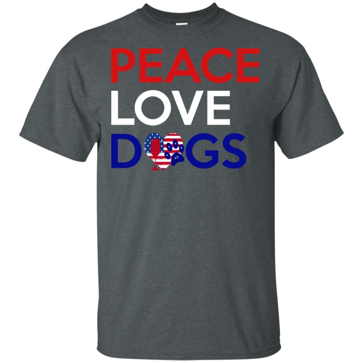 Peace Love Dog Ultra Soft Cotton T-Shirt for Women | Comfortable Casual Wear for Dog Lovers | Perfect for Outings, Gifts & Everyday Use