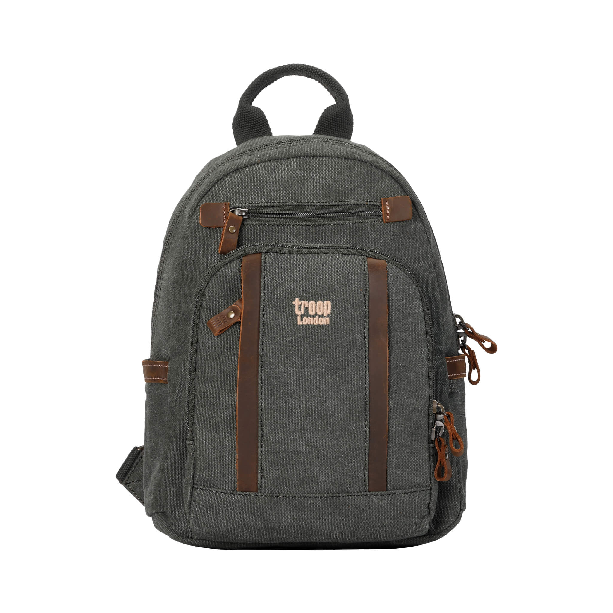 TRP0255 Troop London Classic Canvas Backpack Small - Durable School & Travel Backpack for Men & Women - Perfect for College, Commuting & Outdoor Adventures