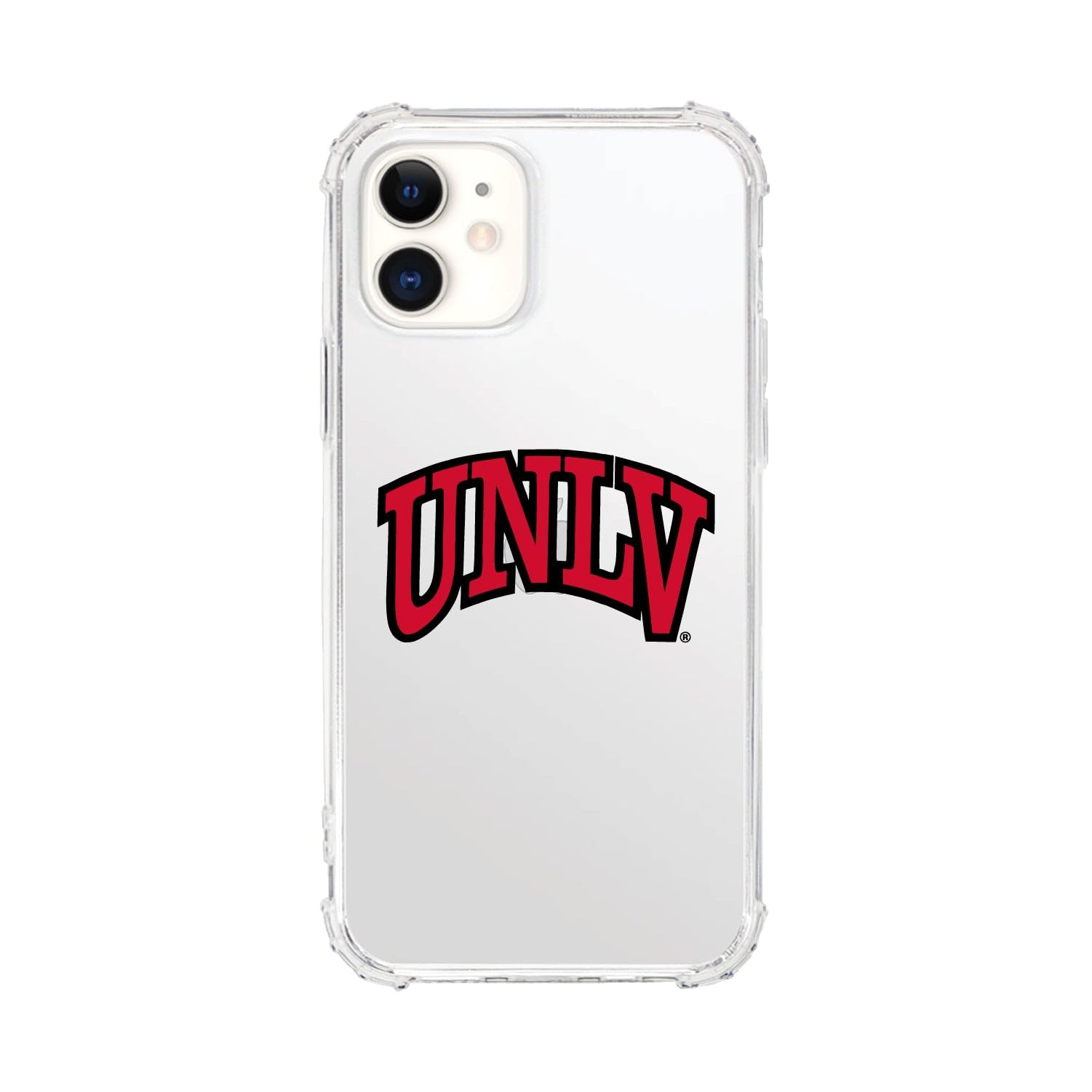 OTM Essentials Rugged Phone Case for iPhone 13 - UNLV University of Nevada Las Vegas Edition | Classic White Design | Shockproof Protection for Daily Use, Travel & Outdoor Activities