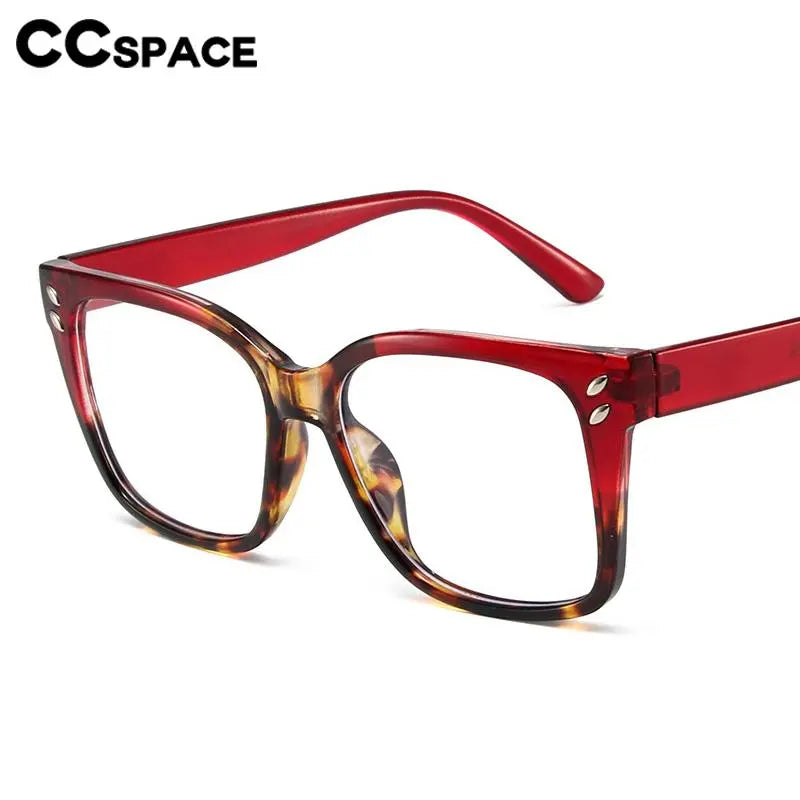 CCspace Women's Full Rim Square TR90 Reading Glasses +1.00 to +4.00 - Lightweight & Durable Eyewear for Reading, Office, and Computer Use